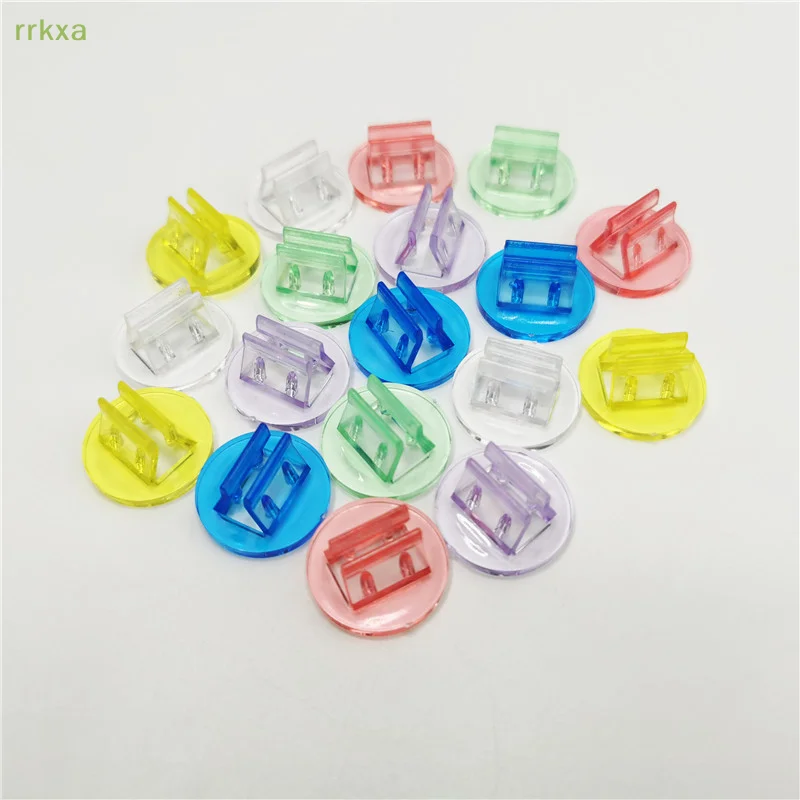 

For Paper Board Games Cards 10 Pieces 20mm Plastic Cards Stand Unique Transparent Fixed Props