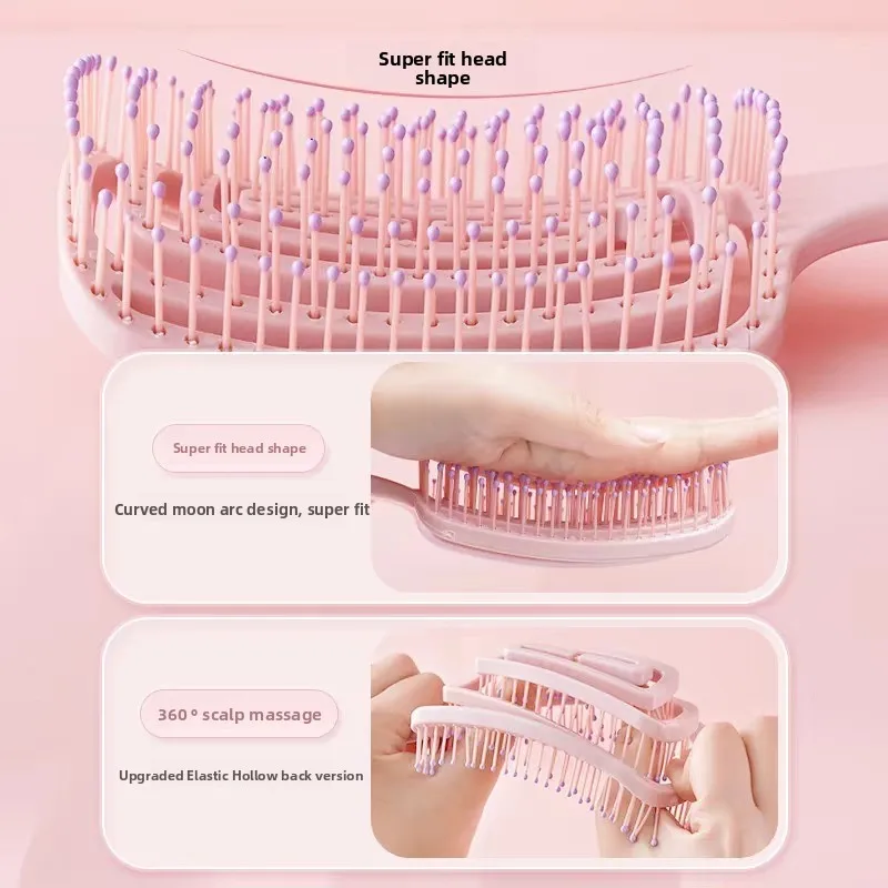 Fluffy high cranial top comb hair artifact women's special long hair styling massage meridian ribs air cushion comb