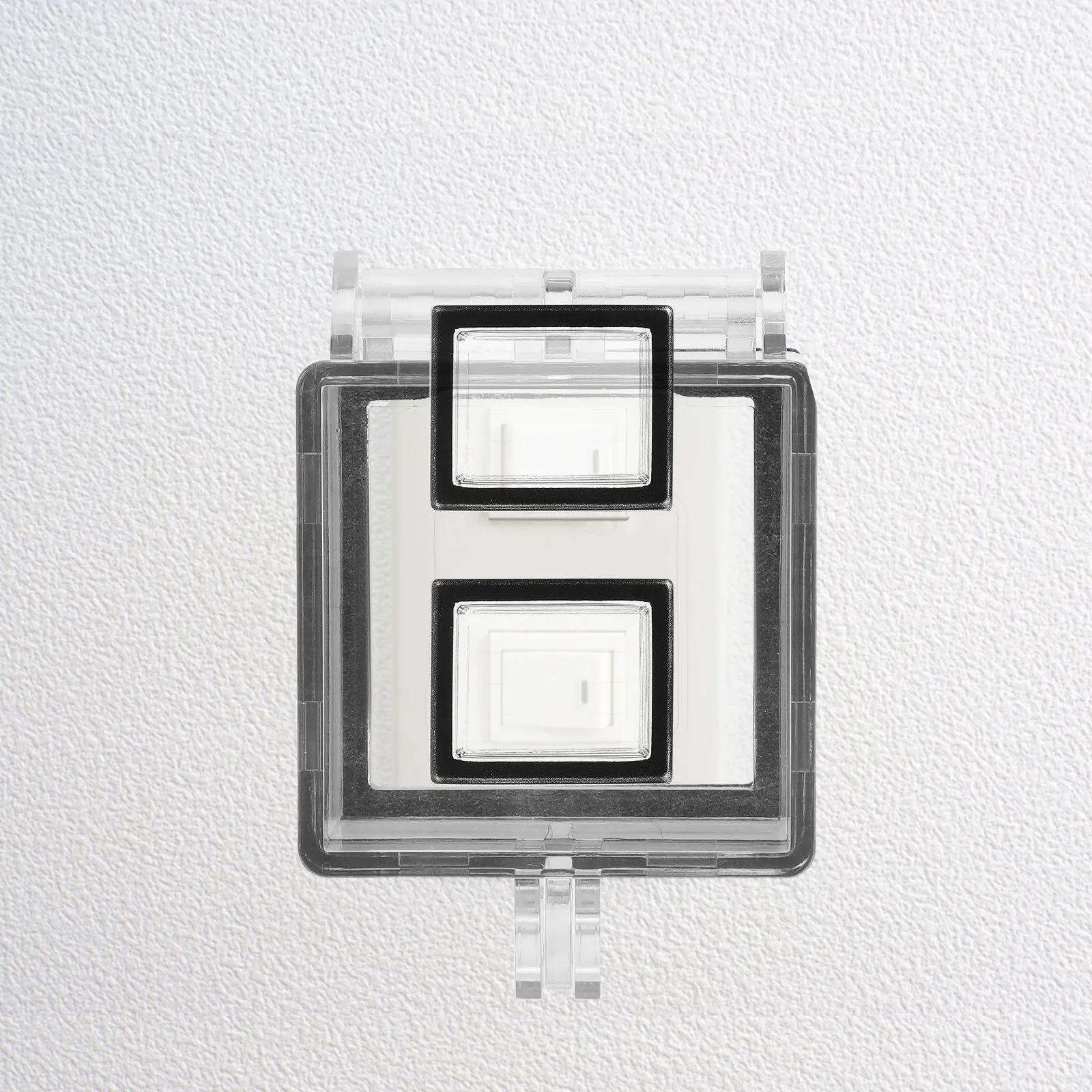 Transparent Button Switch Cover 2.04x2.04 Inch Flip-Up Safety Protector for Pc Computer Tower Elevator Industrial