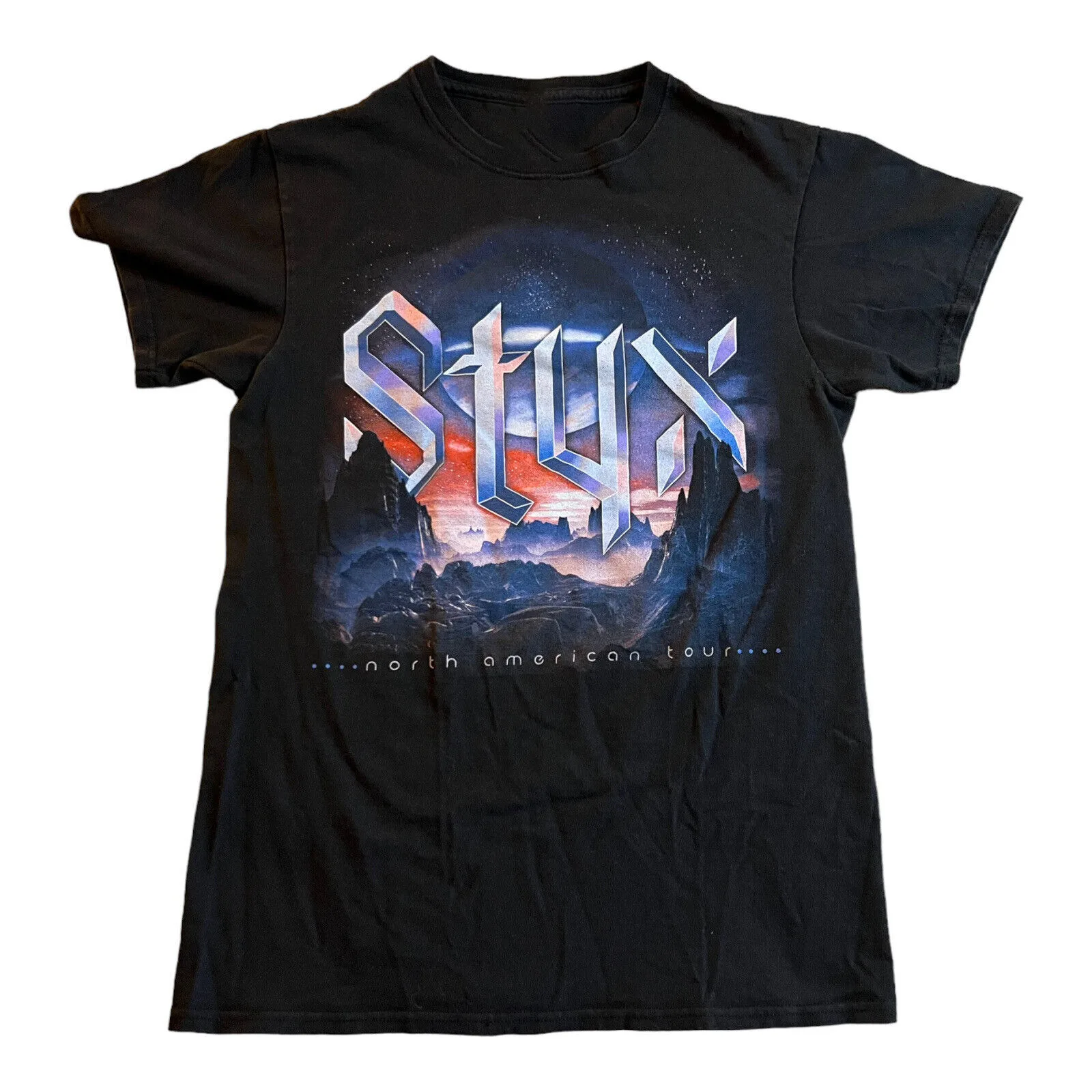 Styx Band Concert Black North America Tour Unisex T-Shirt All Size S-5xlcs406