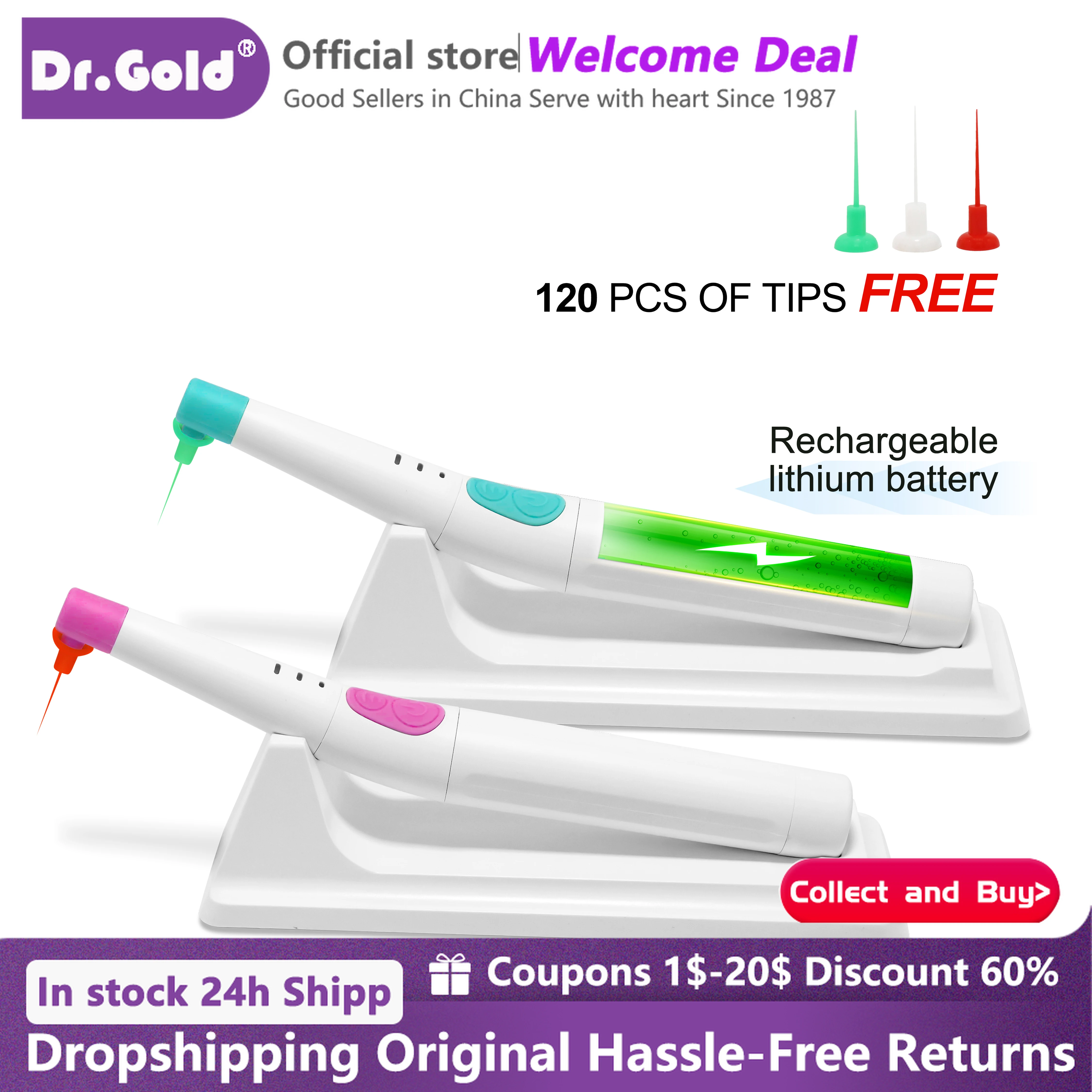 

Dental Endomotor Root Canal Sonic Irrigator Endo Activator with 60 Pcs Endo Files Irrigator Endodontic Cleaning Dental Motor