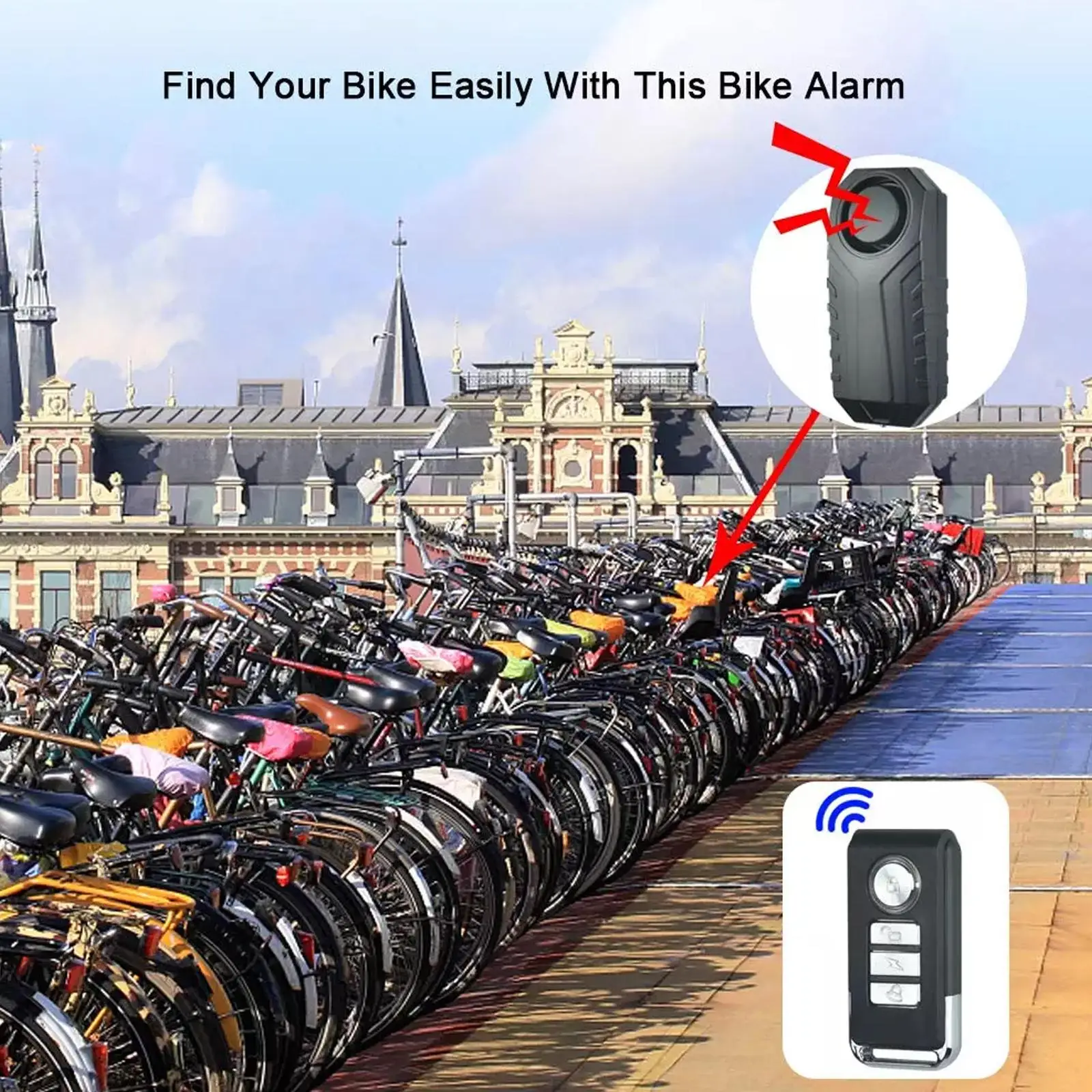 Remote Control Bike Alarm Waterproof Motorcycle Electric Bicycle Security Anti Lost Wireless Vibration Alarm For Bike