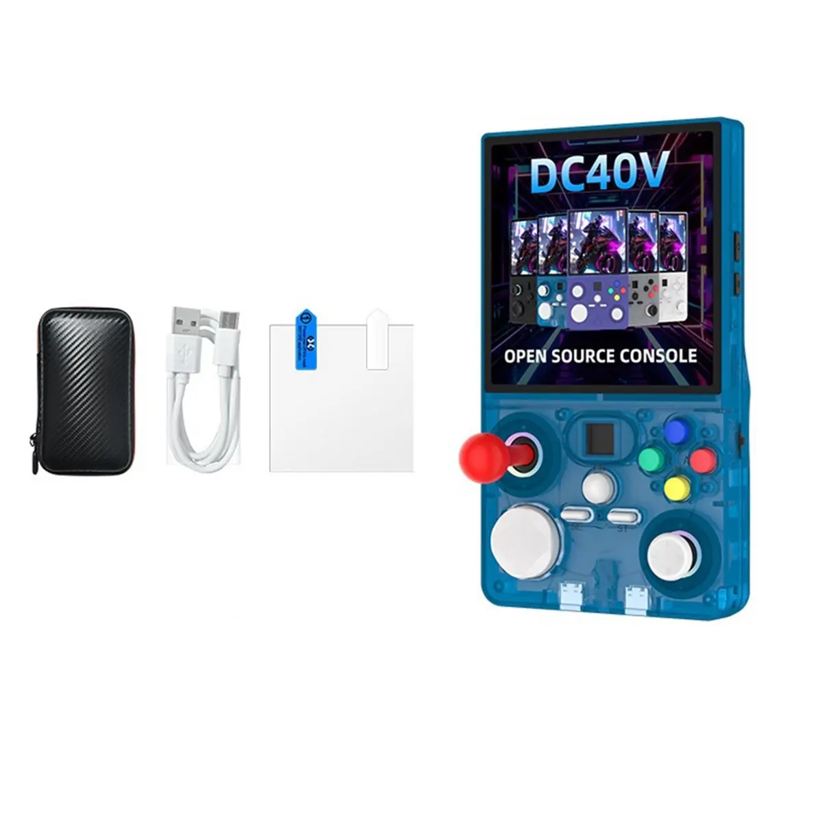 AA1548 Superior DC40V Retro Handheld Game Console 4.0inch IPS Screen Supports 30+ Emulators Open Source Linux WiFi GamePad 128G