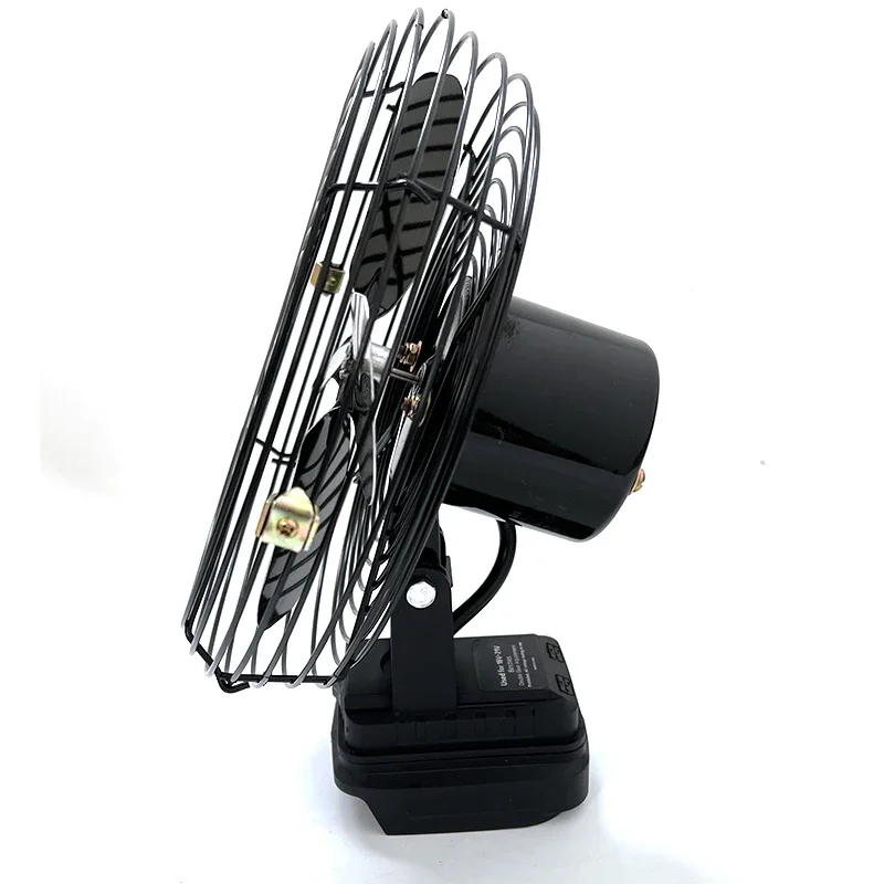 Fit Makita Camping Fan 8 Inches Wireless Outdoor Fishing Desktop Portable Metal Fan Strong Wind Fan Fit 18V Battery