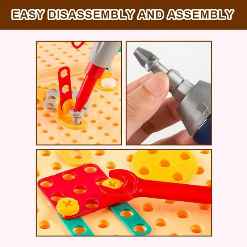 DIY Disassembly Assembly Tool Box Toys Early Educational Nut Screwing Puzzle With Screwdriver For 3-7 Year Old Birthday Gifts