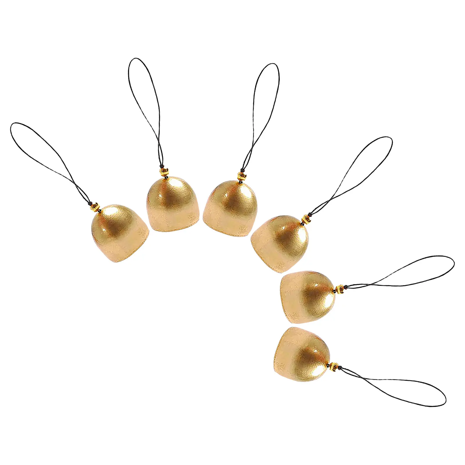 

6Pcs Wind Chimes Bells Tiny Jingle Ornaments for Crafting Scrapbooking Card Making Holiday Wedding Party Favor Gift Idea