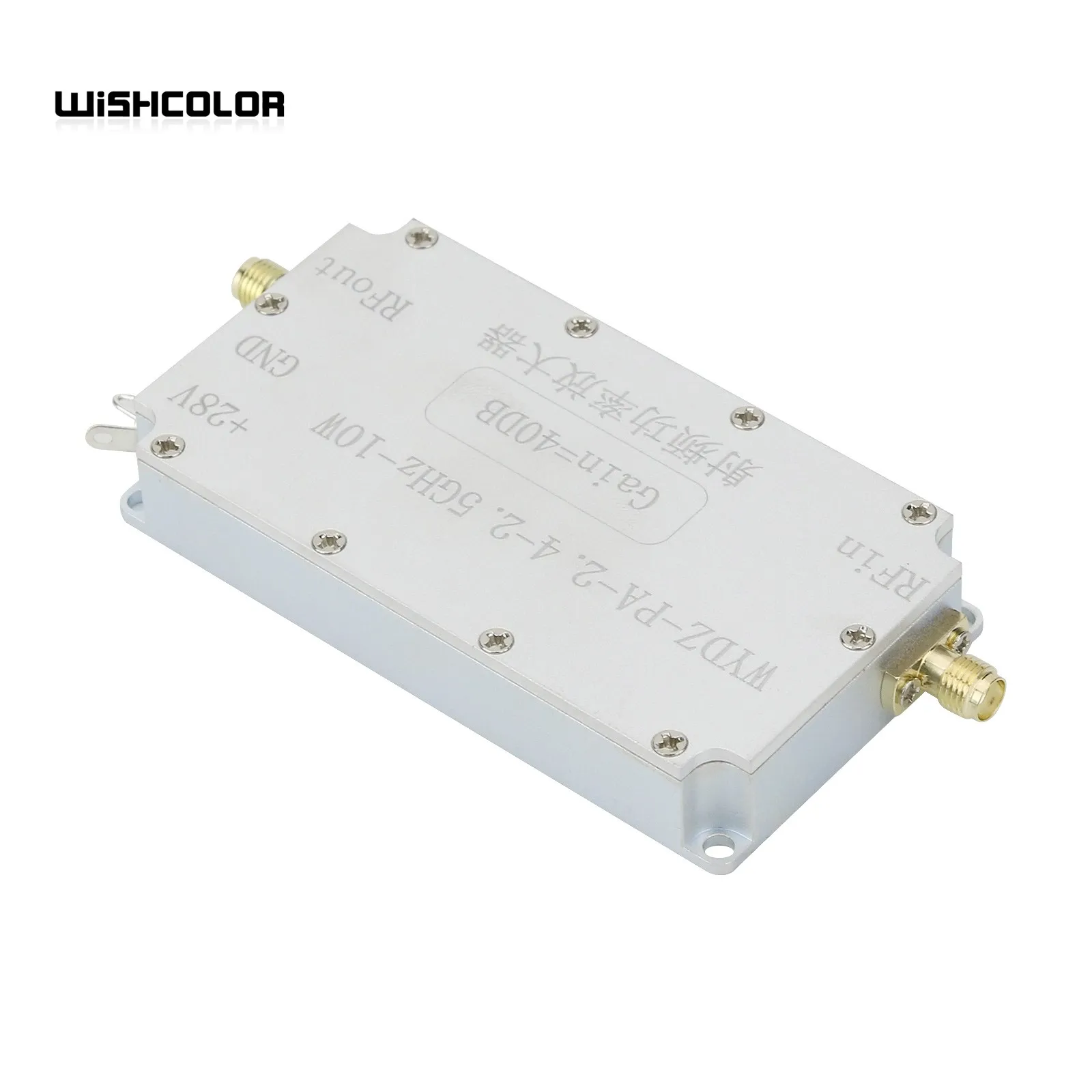 Wishcolor WYDZ-PA-2.4-2.5GHz-10W RF Power Amplifier RF Power Amp (without Heat Sink) with 40dB Gain 10W Output