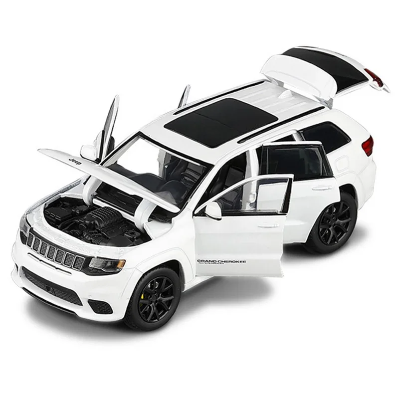 1:32 Jeeps Grand Cherokee Legierung Offroad-Fahrzeuge Auto Modell Druckguss & Spielzeug Fahrzeuge Metall Spielzeug Auto Modell Simulation Spielzeug Geschenk