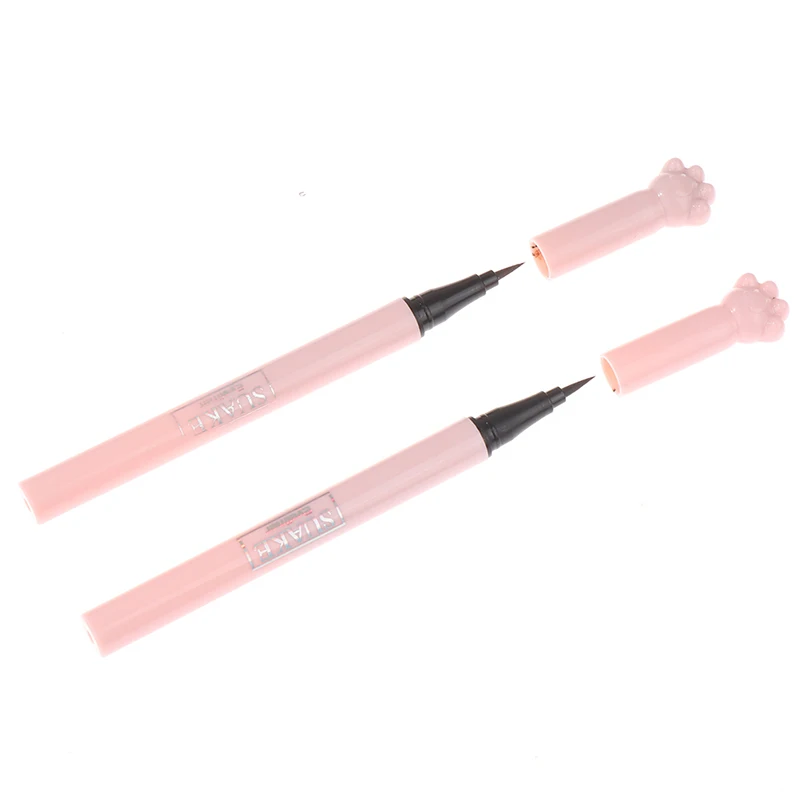 1pc Katzen pfote schwarz braun flüssiger Eyeliner Stift langlebiger glatter Eyeliner wasserdichter Eyeliner Beauty Tools