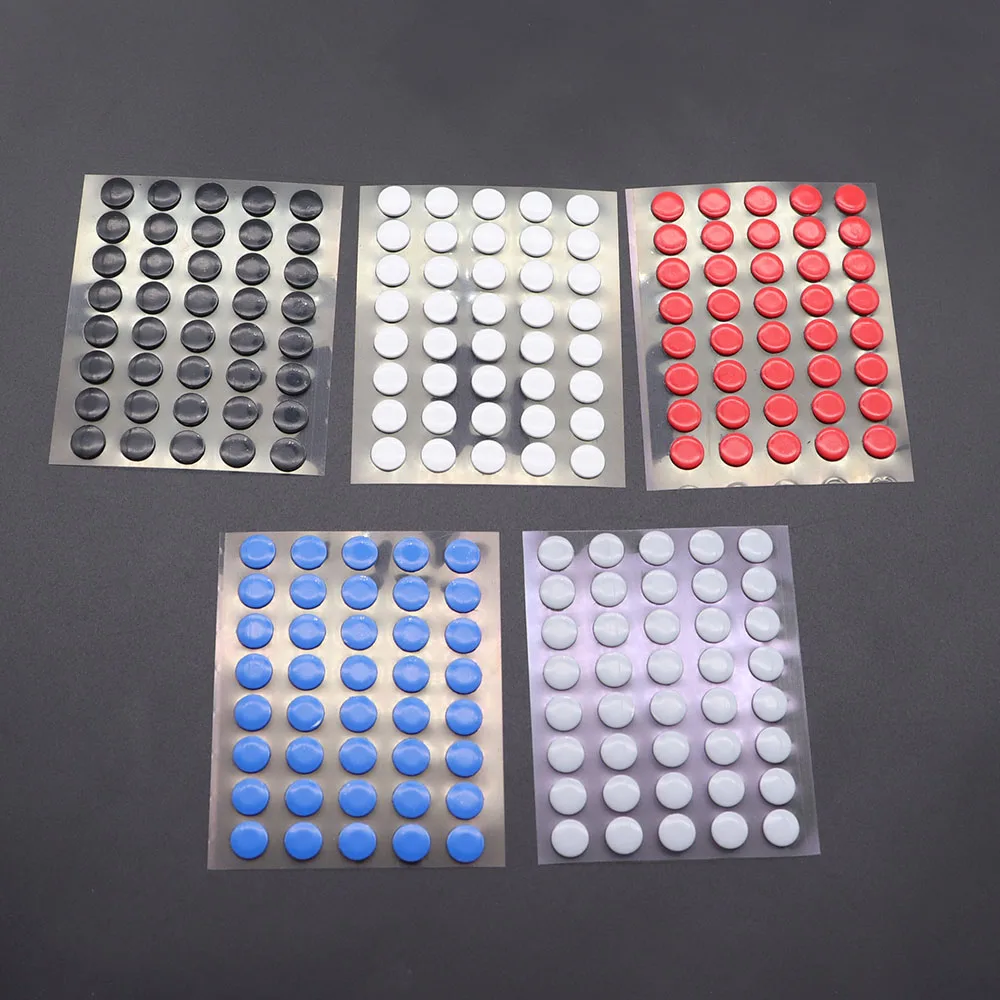 40 Stück, 6,5 mm Durchmesser, 0,8 mm Dicke, kleine Punkte, universelle Mausgleiter für Logitech, gummierter Mausfuß, Gleitfüße, Aufkleber.