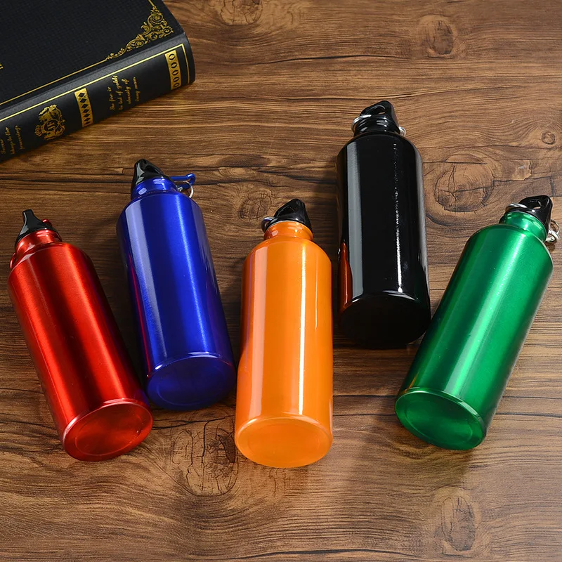 Outdoor Alloy Water Bottle 500ml Single Layer Camping Portable Picnic Sports Kettle