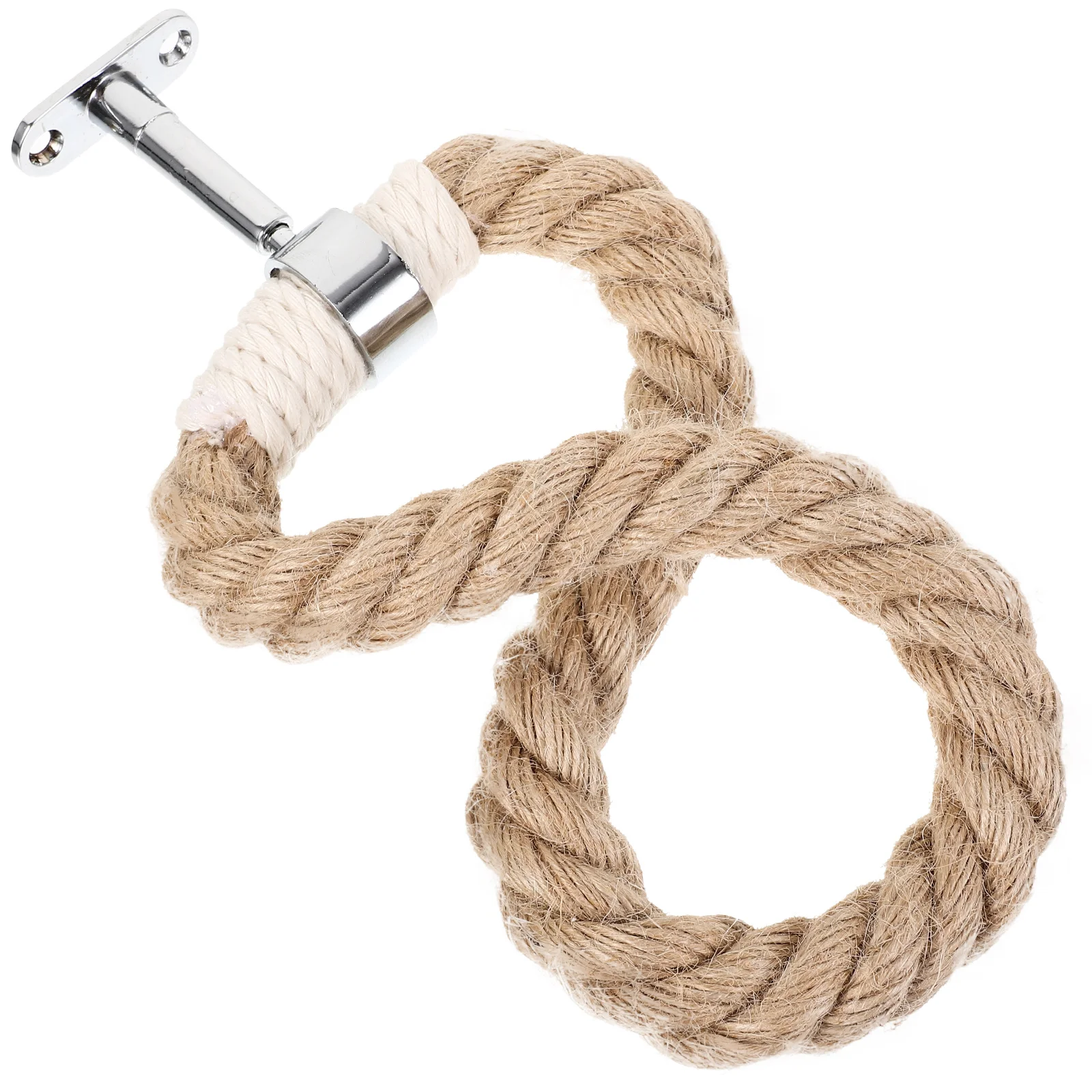 

Bohemian Bathroom Towel Rack Hand Woven Rope Iron Hanging Wall Mount Towels Holder Decorative Storage Organizer