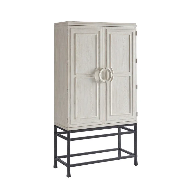 CX living room against the wall solid wood wine cabinet light luxury high-end display cabinet