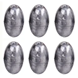 20g-100g Fishing Weight Sinker Fishing Olive Shape Rig Sinkers Fishing Weights Split Shot Sink Fishing Tackle Tool Accessories