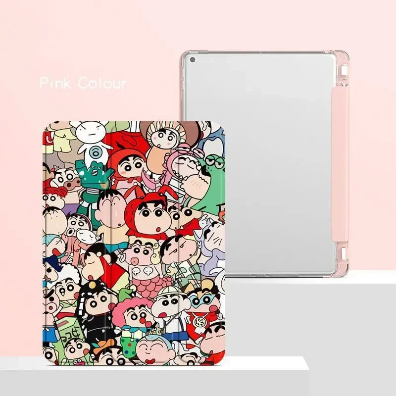 Anime Crayon Shin-chans Cover for iPad Air 1 2 3 10.5 Case 6th 7th 8th 9th 10th Gen iPad 10.9 2022 Pro 11 2020 9.7 Mini5 4 Case