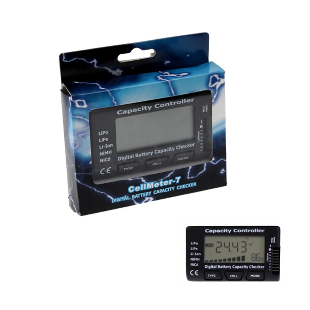 العلامة التجارية الجديدة والعالية الجودة مدقق سعة البطارية الرقمية RC CellMeter 7 لليبو الحياة ليثيوم أيون NiMH Nicd بالجملة