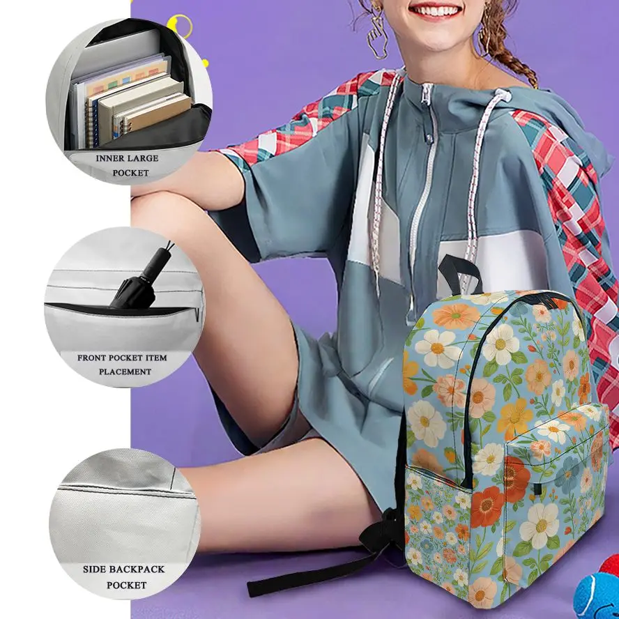 

Рюкзак с богемным принтом, 1 шт., модный и простой, унисекс, большой вместимости, высококачественный подарок.