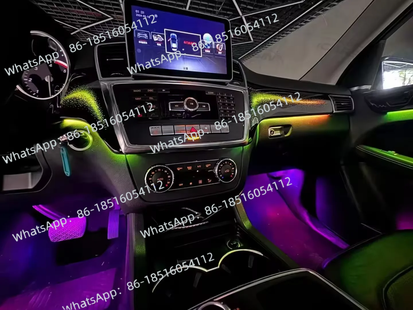 

Upgrade 64 Colors LED Car Interior Ambient Lighting for Mercedes Benz GLE/GLS/GL/ML W166 Atmosphere Strip Decoration Accessories