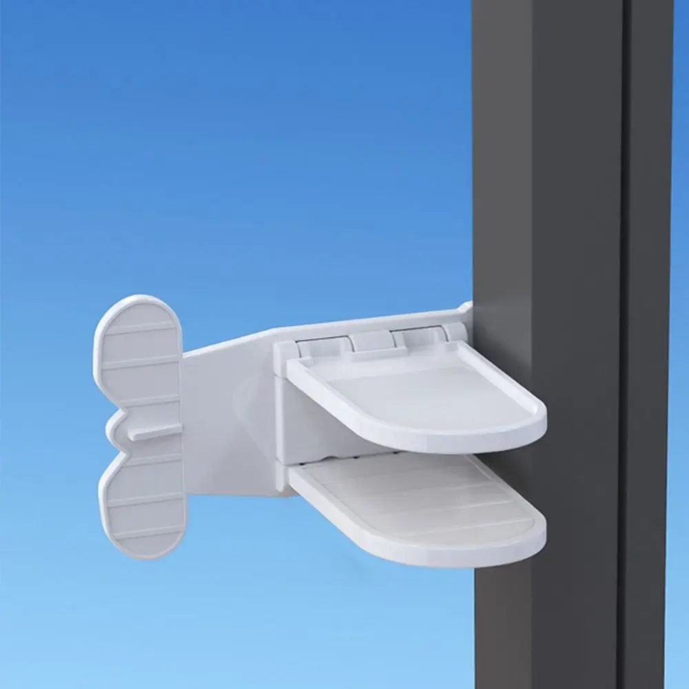 

Kids Security Protection Anti-pinch Wing Cabinet Door Lock Baby Safety Lock Sliding Door Stopper Window Limit Lock