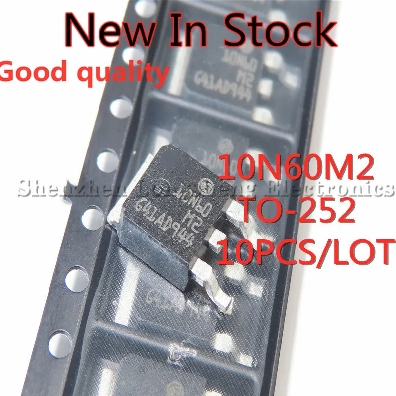 

10PCS/LOT STD10N60M2 D10N60M2 10N60M2 SMD TO-252 N groove 10A 600V New In Stock