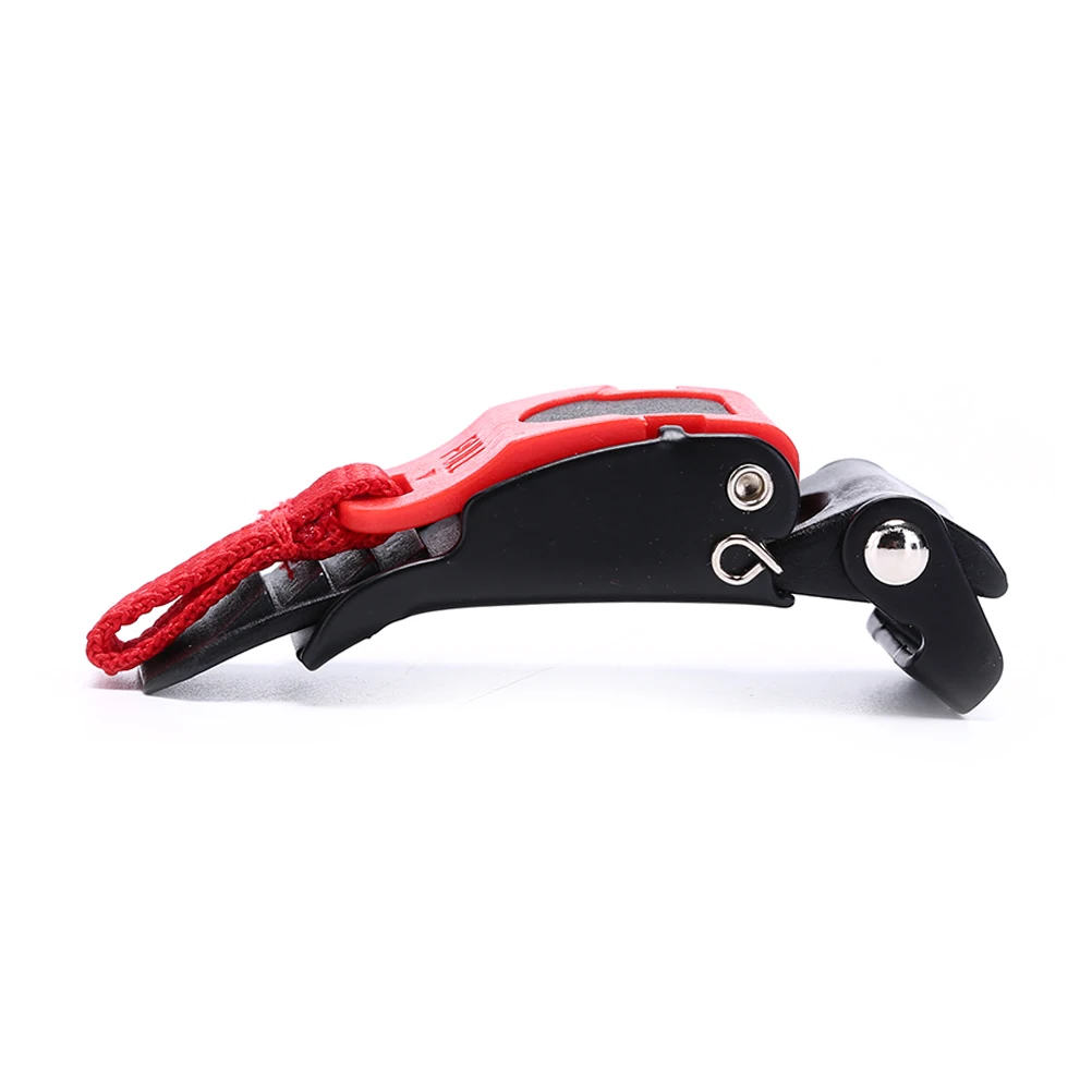 1PC Quick Release Helmet Strap Buckle Pull Buckles Black & Red-New
