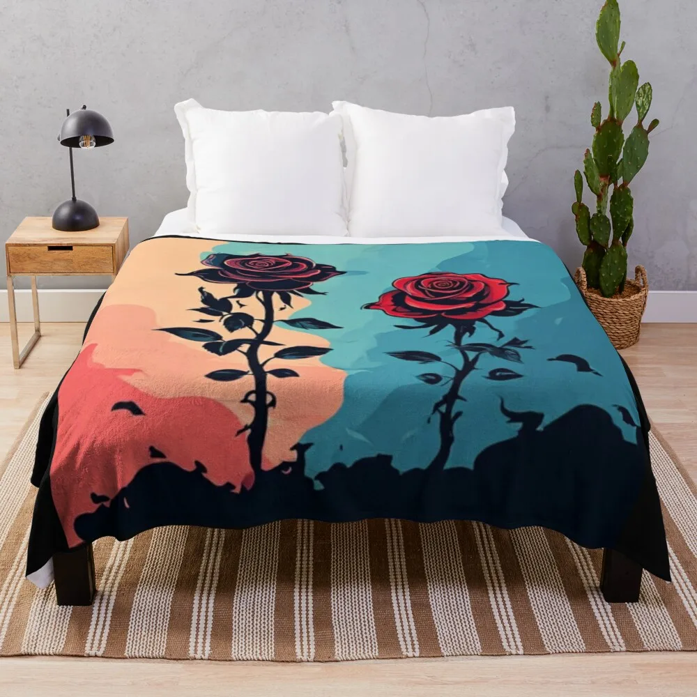 

Одеяло Vivid Rose Art, туристическое теплое зимнее одеяло, мягкие клетчатые одеяла