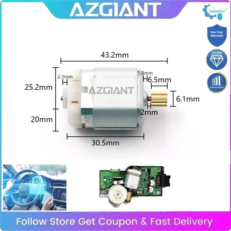 

AZGIANT High Power 12V DC FC-280 Car Steering Lock Actuator Motor High-Speed Accessories Auto for VW Golf R GTi MK7 5G BQ1