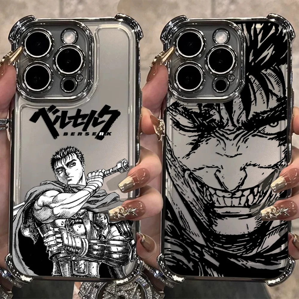 Anime b-bererk g-guts nouveau boîtier de placage pour Samsung S25 S24 S23 S22 S21 S20 FE Note20 Plus Ultra 4G 5G couverture arrière Anti-chute