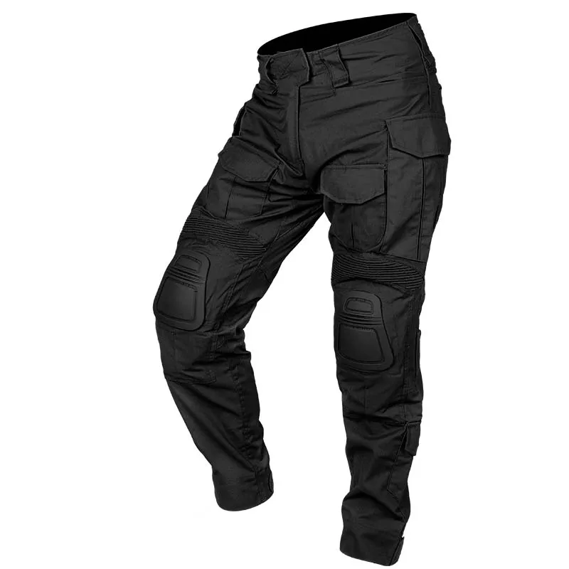 

HAN WILD Men Combat Cargo Pants with Knee Pads Tactical Pant Hiking Multicam Camouflage Trousers Climb Clothing Airsoft Hunting