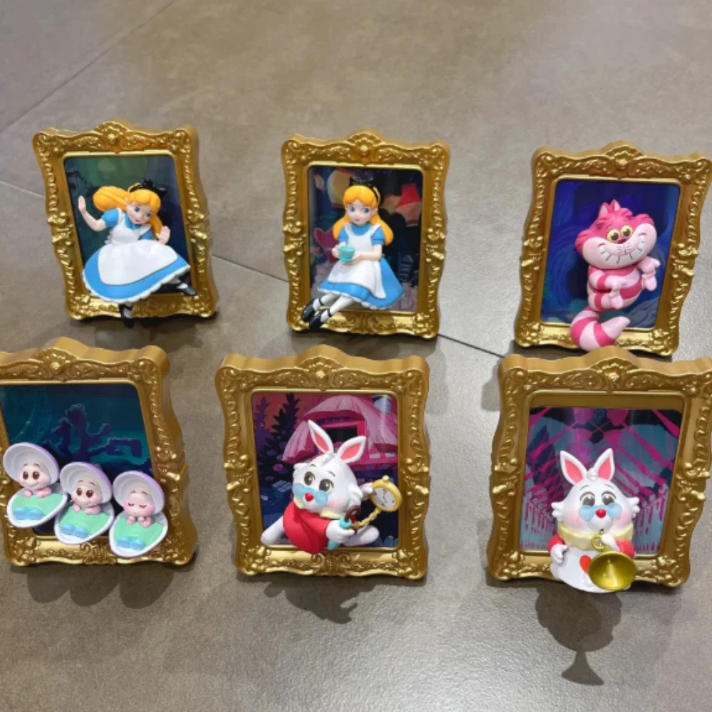 

Disney Alice in Wonderland Blind Box Cute Action Figure Mystery Box Anime Figures Surprise Bag Cartoon Collection Model Gift Toy