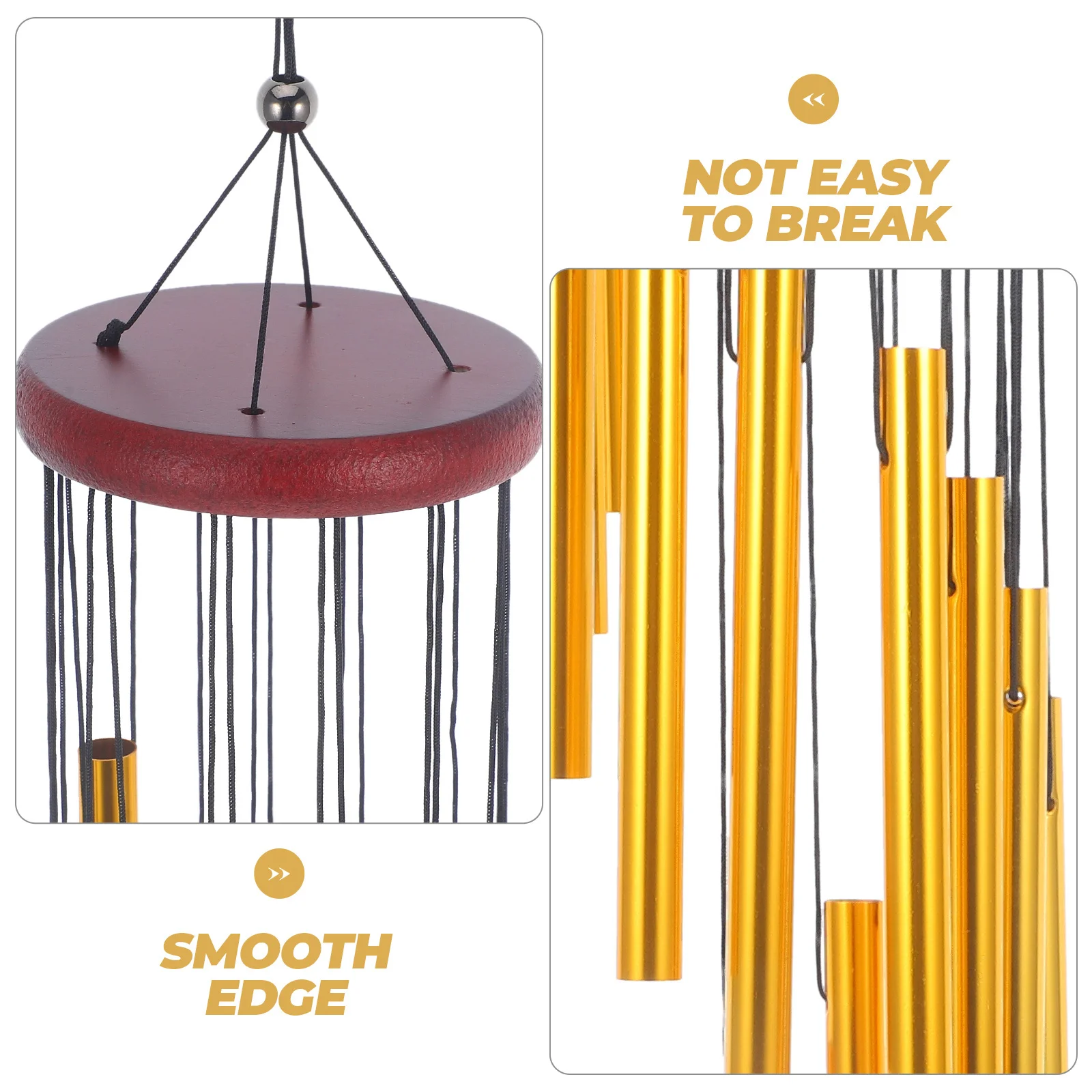 

Aluminum Tube Wind Chime Metal Hanging Decor For Garden Home Shop Outdoor Indoor Use Rotating Wind Bell Decoration