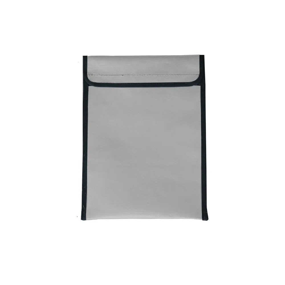 

Waterproof Fireproof Document Bag Heat-resistant Signal Blocker Cash Safe Storage Pouch Anti-Hacking Large Capacity