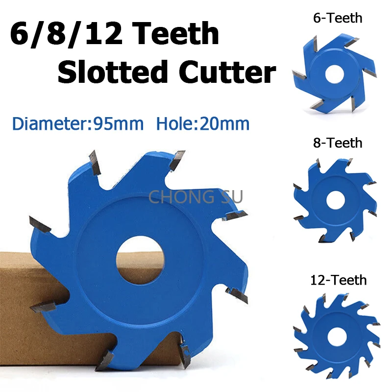 Alloy Circular U/V-Shaped Saw Blade Slotted Aluminum Composite Panel Cutting Disc For Woodworking Carving 95*20mm 6/8/12 Teeth