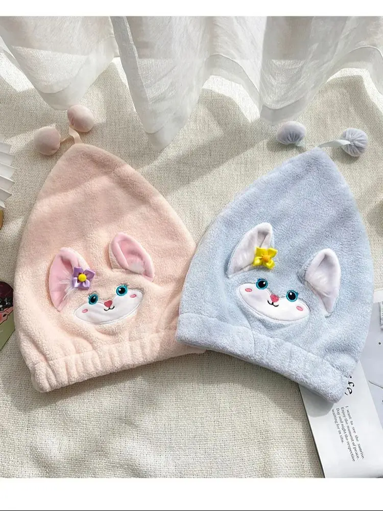 

Cute Disney LinaBell Dry Hair Cap Cartoon Anime Long Hair Quick-Dry Hair Towel Cap Women Girl Style Hair Comfortable Shower Cap