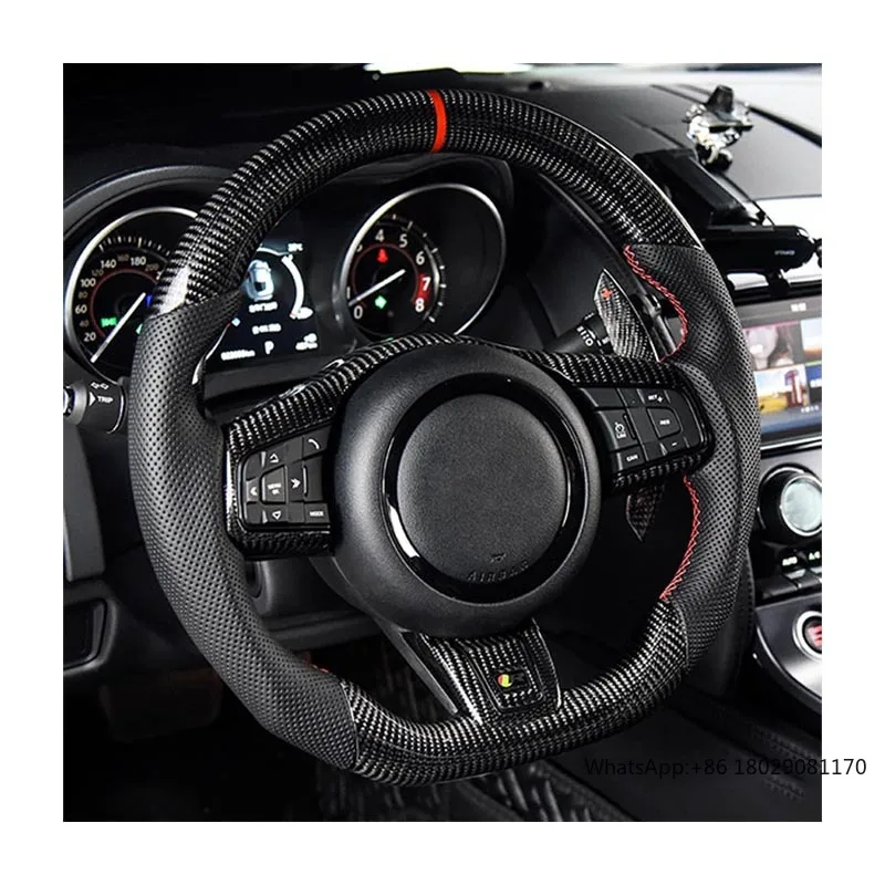 Customized For Jaguar E-PACE EV400 XEL Real Carbon Fiber Sports Steering Wheel