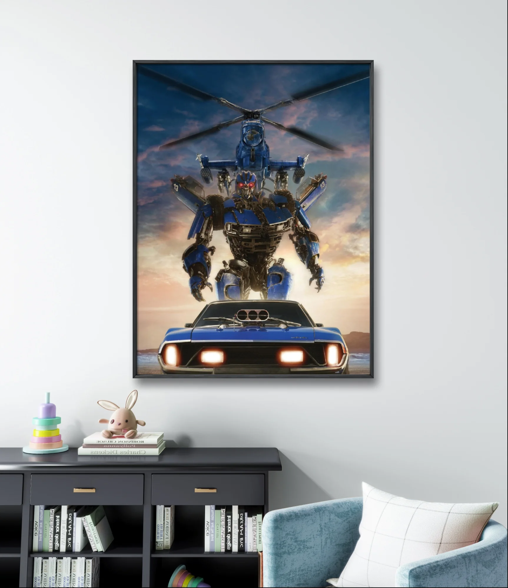 Transformers 5D Diamond Painting Autobot Comics Pattern Handmade Diamond Embroidery Mosaic Cross Stitch Home Decor Children Gift