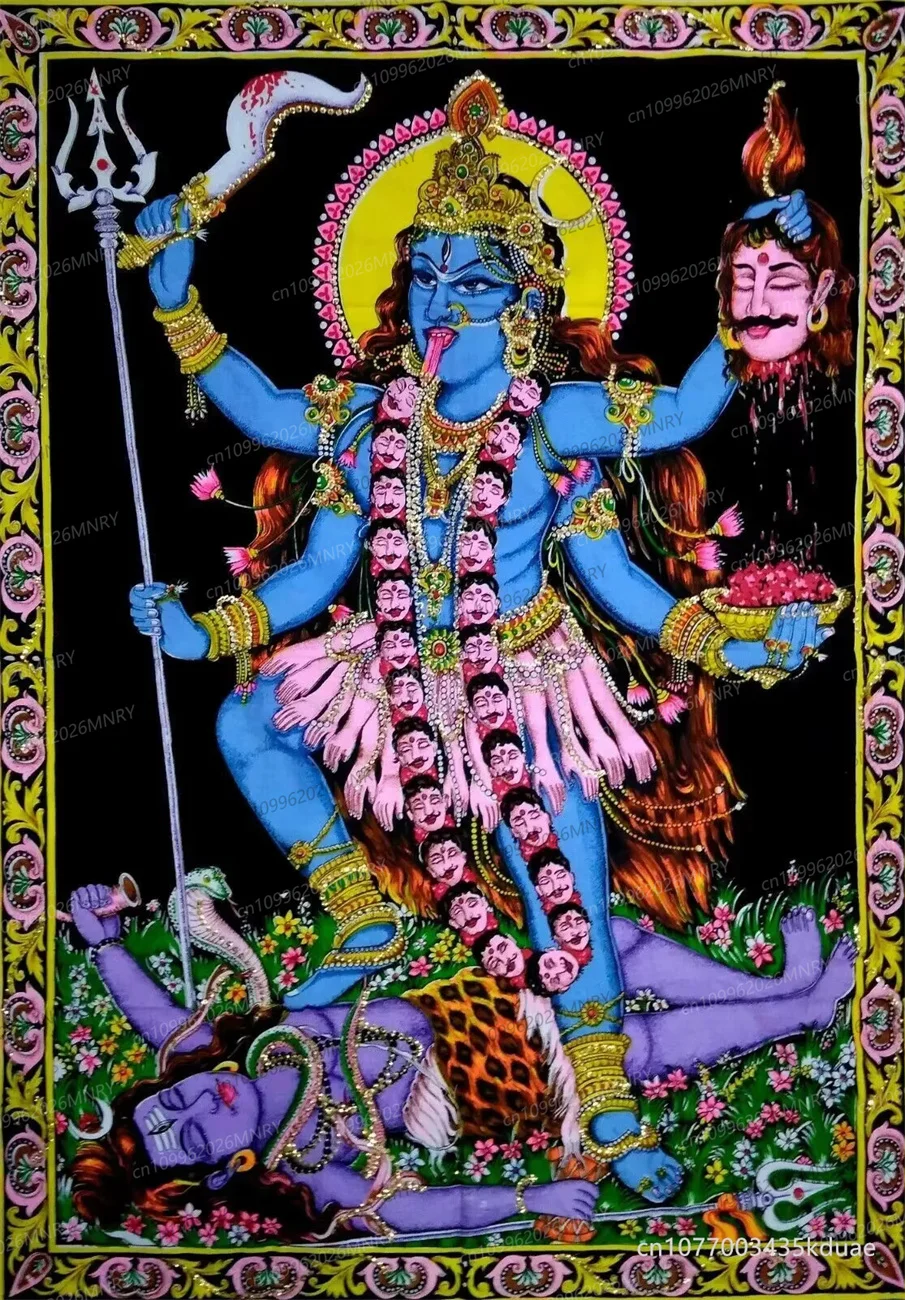 Elephant Indian Mandala Wall Hanging Ganesha Tapestry Home Decor Living Room Shiva Parvati Vishnu Background Cloth Room Decor