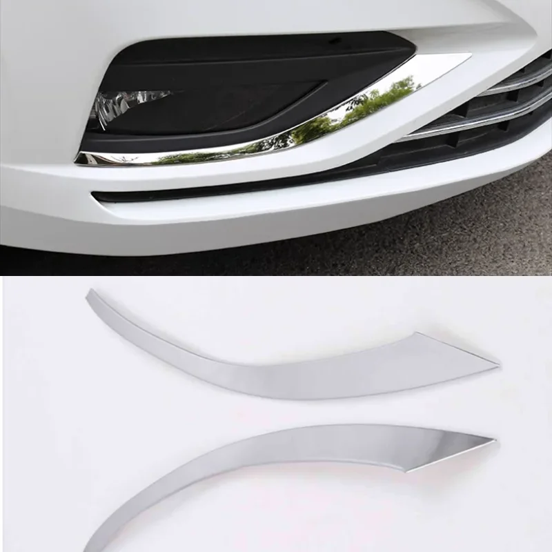 

For VW Volkswagen JETTA MK7 2019 2020-2023 Exterior Accessories Front Fog Lights Lamps Eyelid Eyebrow Decoration Cover Trim