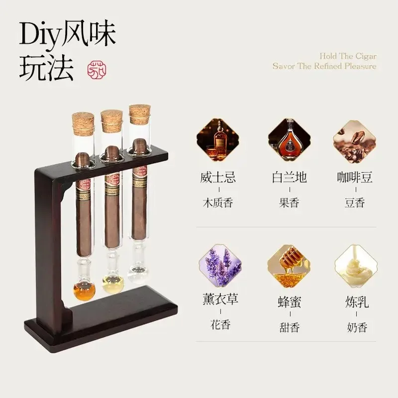 

【Best-selling】Five-tube wrap-around cigar care incense tube sealed mellow moisturizing box red sandalwood