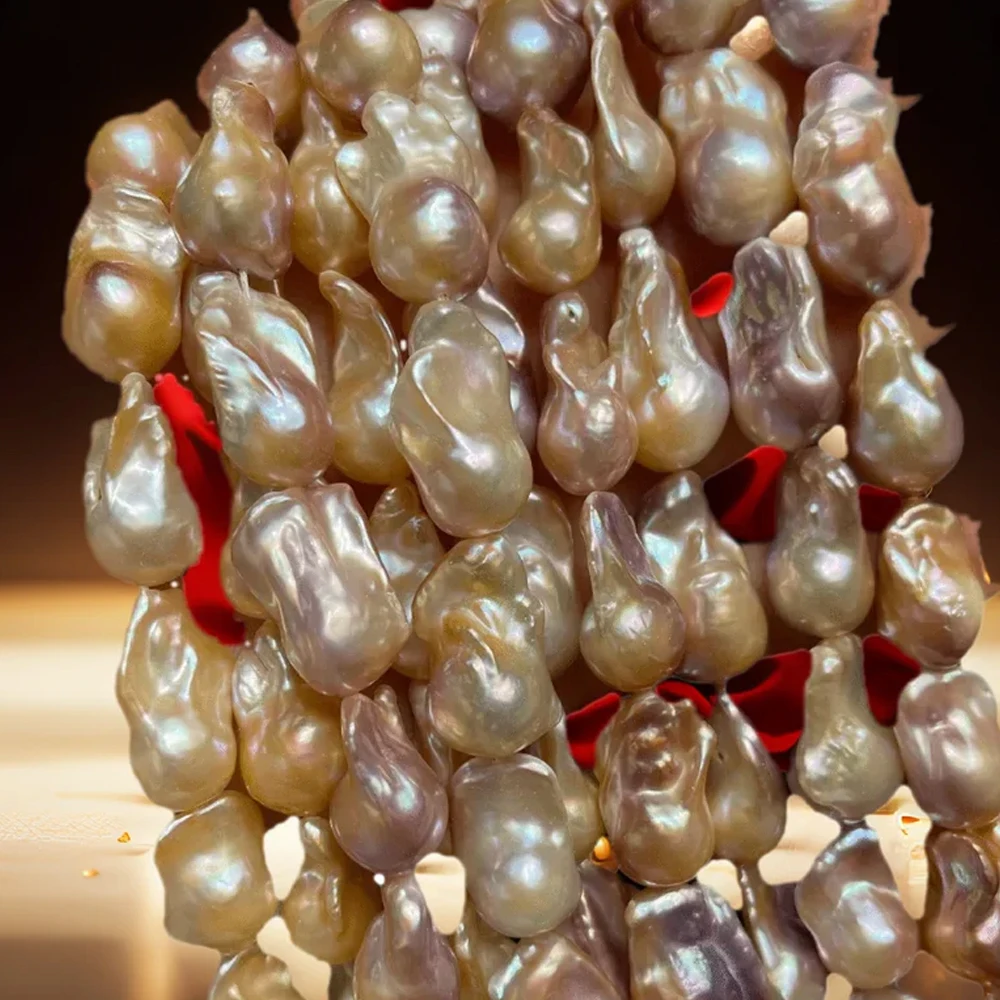 

Baroque Pearl Beads Irregural Natural Freshwater Pearl Loose Spacer Beaded for Making DIY Jewelry Necklace Bracelet 15x20-16x22