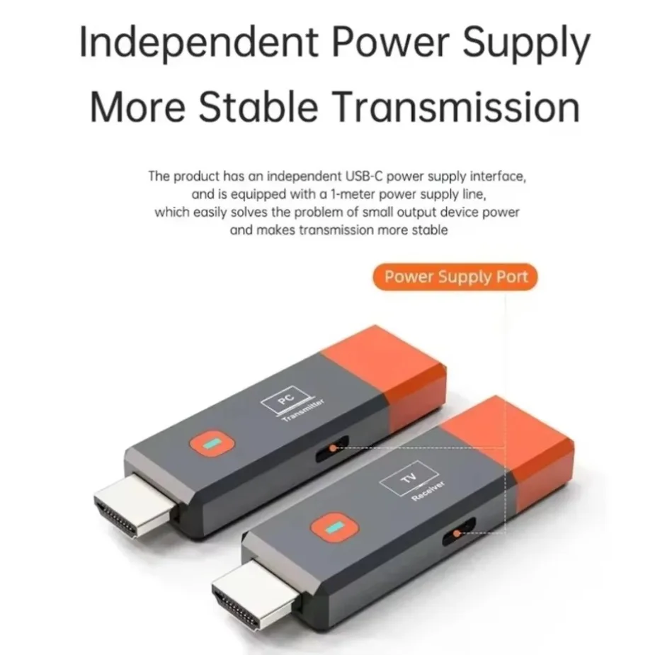 Transmisor y receptor inalámbrico HDMI 1080P 50M HDMI extensor de pantalla de vídeo inalámbrico TV Stick para cámara portátil PC a TV