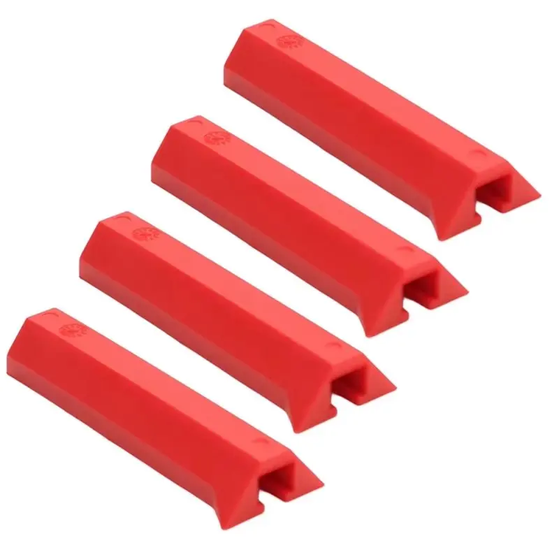 

[NEW!A93G】 Multi-Function Track Clamp Cover 4Pcs Set For Woodworking, Quick Clamp Rubber Sleeve Red