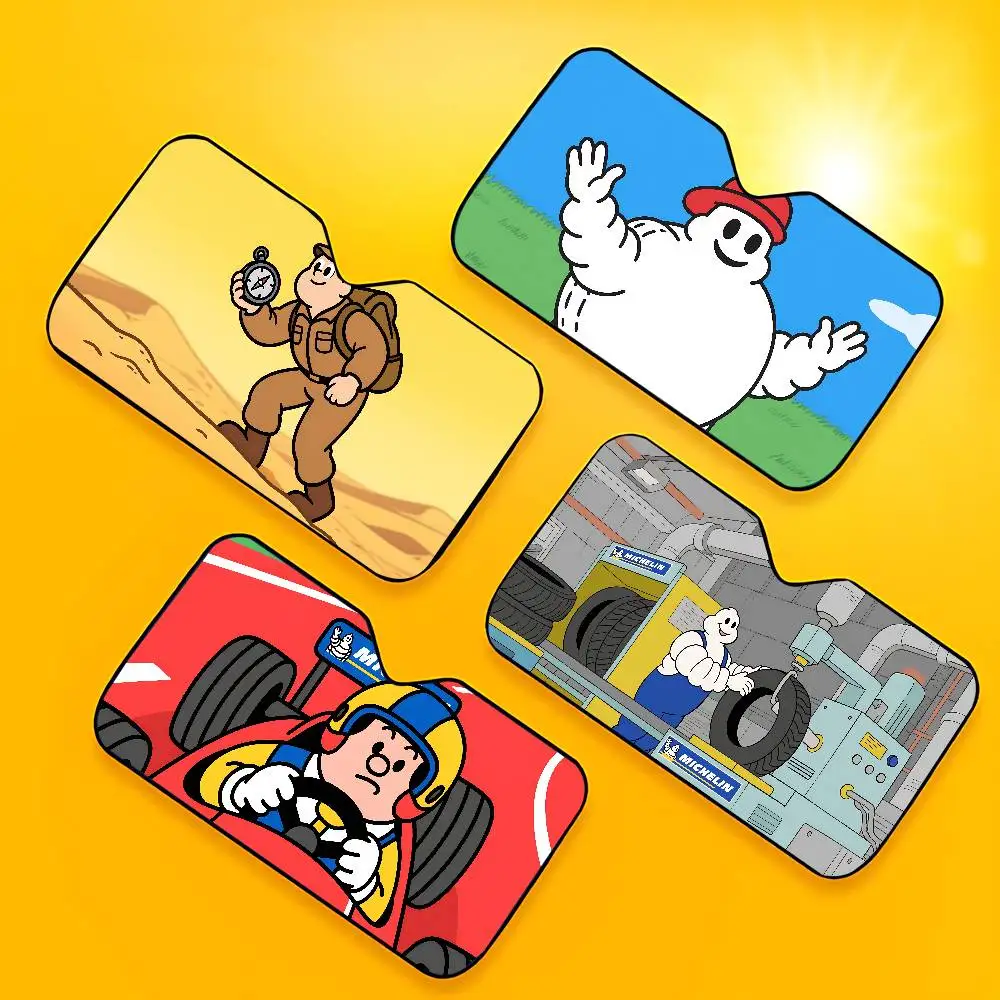 Т-образные шины M-Mic-hel-inS, автомобильные солнцезащитные шторы 130x70 см, автомобильный солнцезащитный козырек, крышка лобового стекла, защита от ультрафиолета, автомобильный козырек, аксессуары для автомобилей