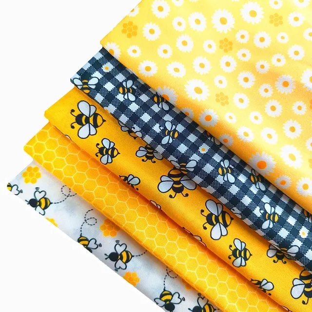 5pcs Fabric, Printed Fabric,  PreCut Fabric; Sewing Supplies For Patchwork Sewing And DIY Clothing Crafts 4