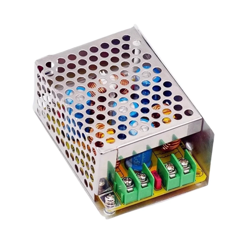 

DC LC EMI Filter Machine Low Pass EMC HiFi Audio Высокочастотный фильтр Переключатель источника питания Пульсирующая фильтрация для усилителя 4A