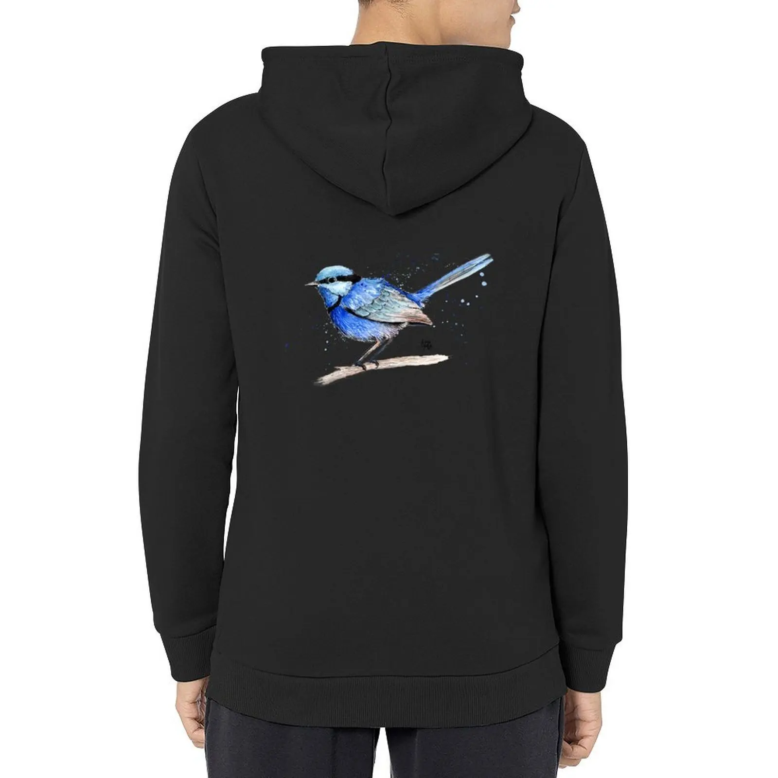 

Splendid Fairy Wren Hoodie autumn new products autumn clothes korean clothes men's sweat-shirt set man hoodie