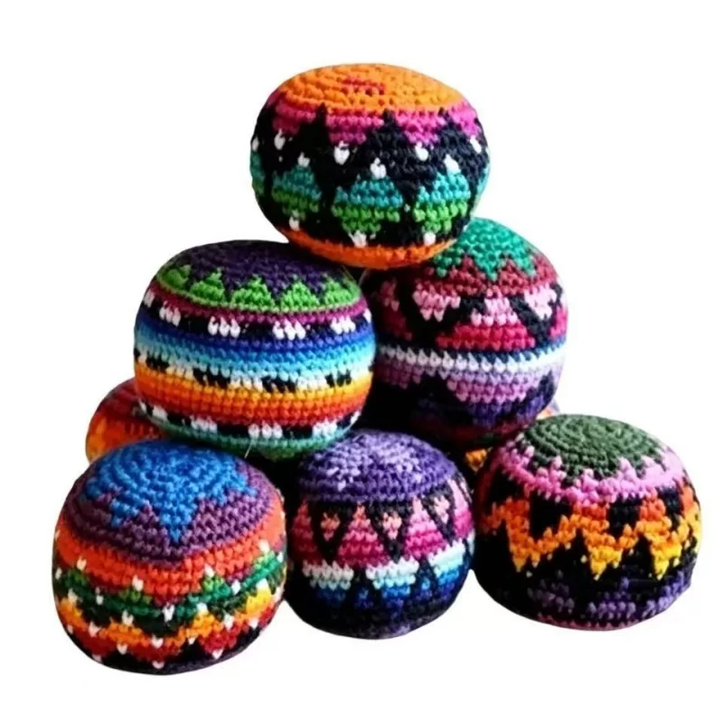 

Soft Hand- Woven Bag Suitable For Foot Bags Juggling Balls Children's Outdoor Toys Safe And Durable Suitable For Camping