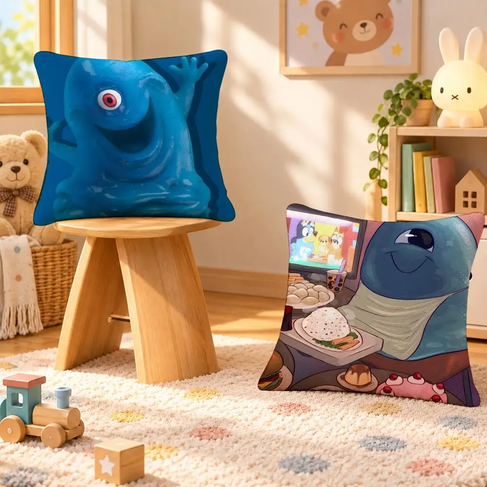 Movie Monsters Vs Aliens Art Cushion Cover Personalized Soft Plush Pillow Living Room Home Sofa Bedroom Office Car Cushion