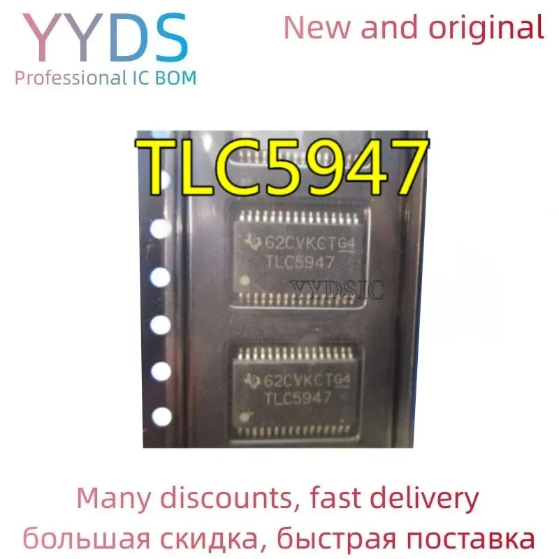 1PCS TLC5947DAP TLC5947D TLC5947 TSSOP32 IC LED DRIVER LINEAR 32HTSSOP