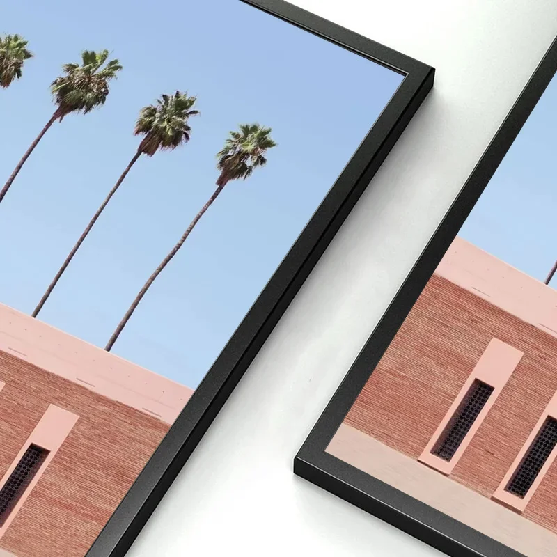 2023 بساطتها الشعبية الدوبامين معكرون اللون بناء المشارك قماش اللوحة والمطبوعات جدار صورة فنية لغرفة ديكور المنزل هدية